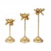 Three Layer Lotus With 4 Gold Glass Votive Tealight Holder